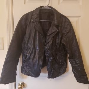 Authentic Leather Biker Jacket For Sale
